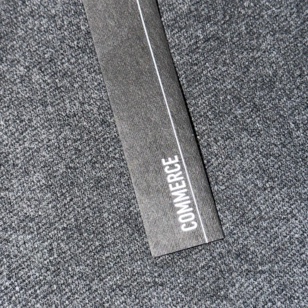 Commerce Mens Jogger Sweatpants Black Heather SIEF2P5040 Tapered Fleece Pants M